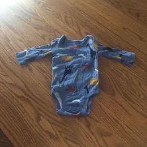 6/$20 Carter’s blue long sleeve animal onesie size 6M